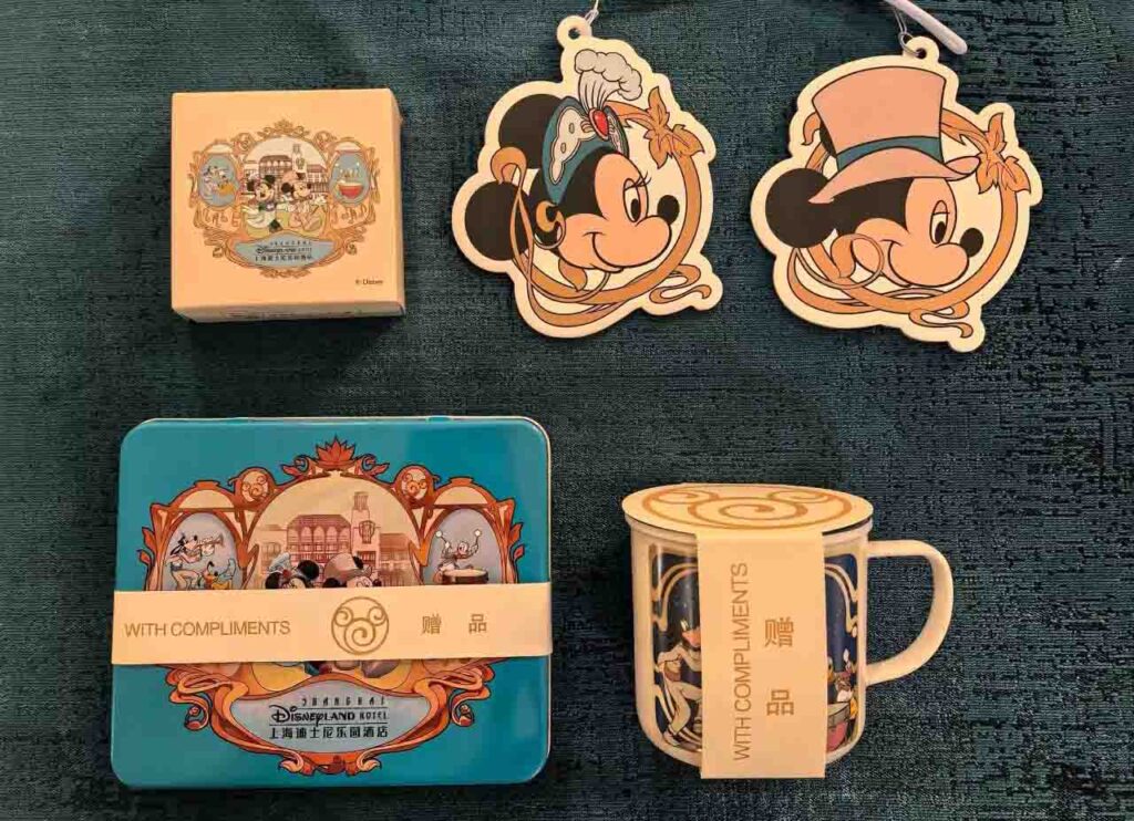 上海ディズニーランドホテル:アメニティーと記念品