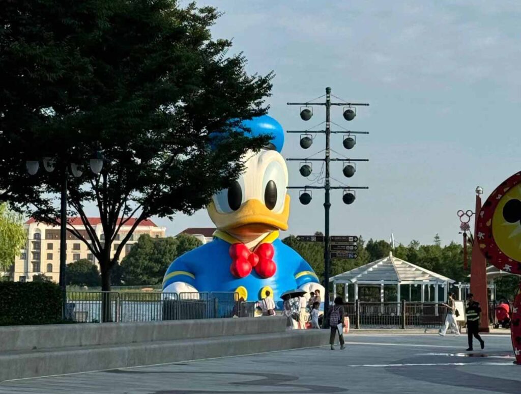 上海ディズニーランドホテルの無料フェリー：パーク側の船着き場