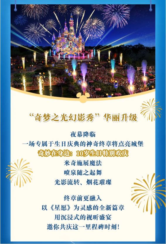 上海ディズニーランド10周年アニバーサリー