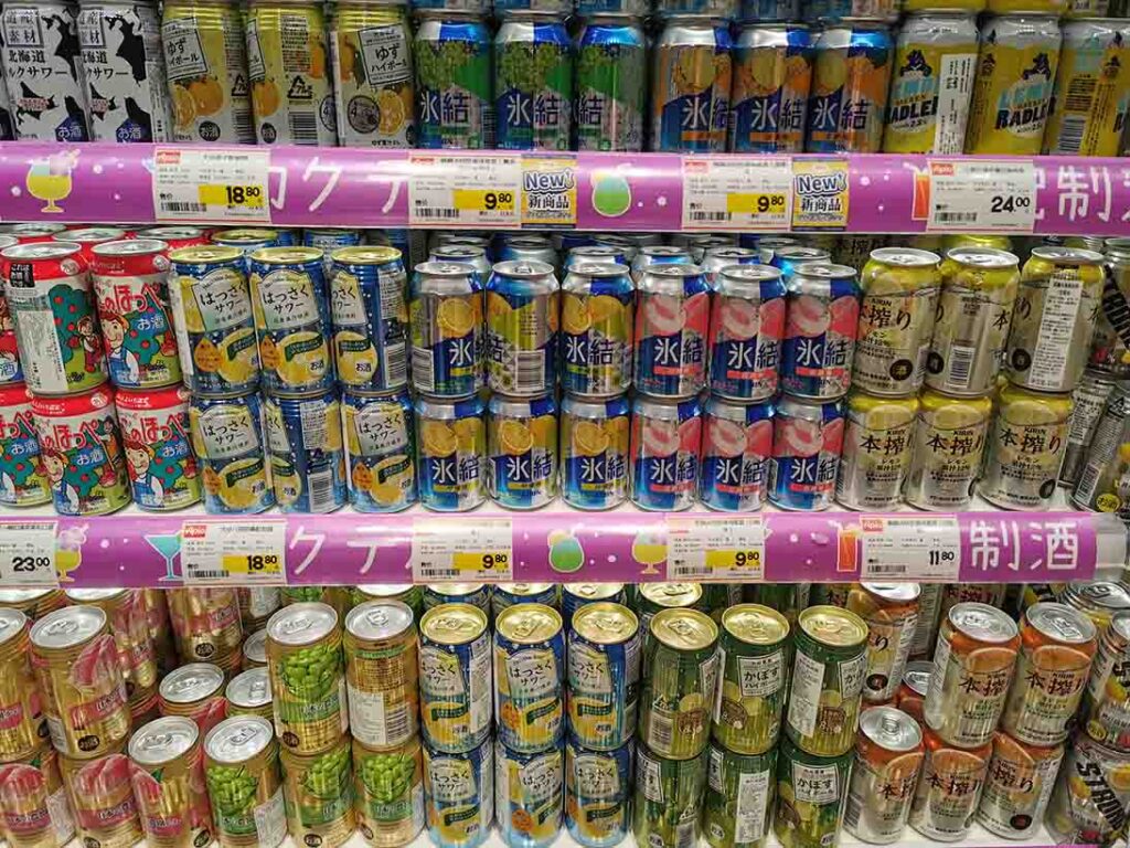 上海アピタのアルコールセクション