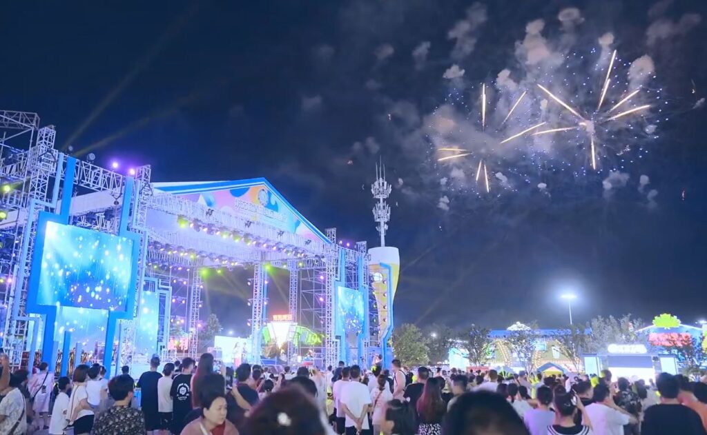 青島国際ビール祭りの花火