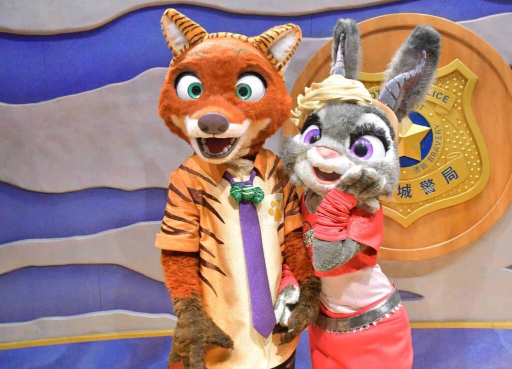 上海ディズニーランドのハロウィン：ニックとジュディ