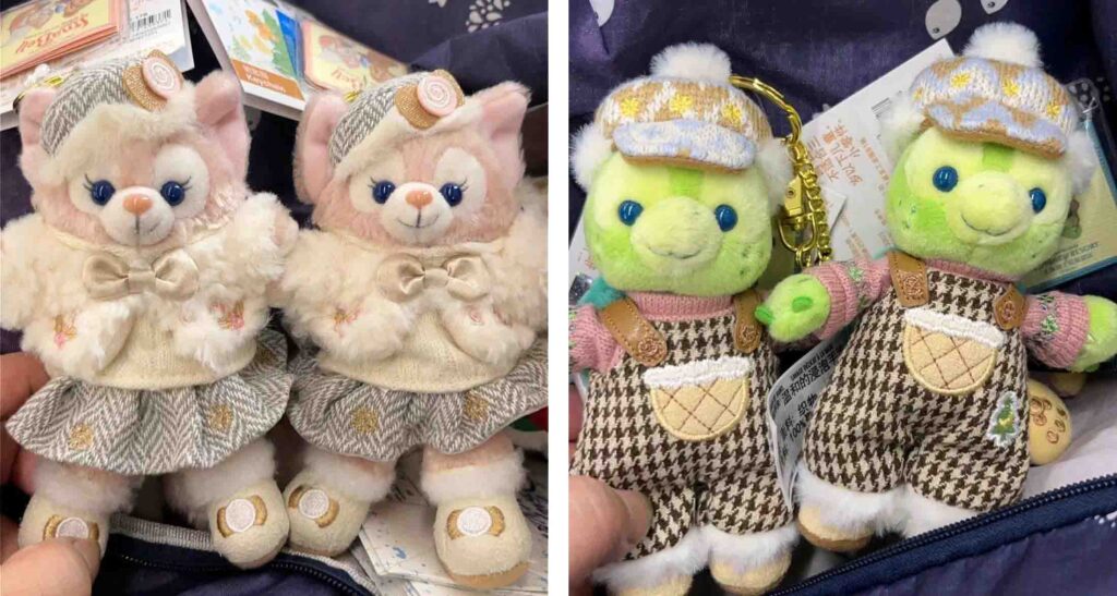 上海ディズニーランドのクリスマス限定アイテム:ダフフレのキーホルダー