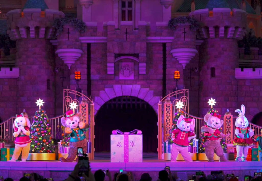 香港ディズニーランドのクリスマスイベント：ウィッシュ・アポン・ア・スター・フォトモーメント