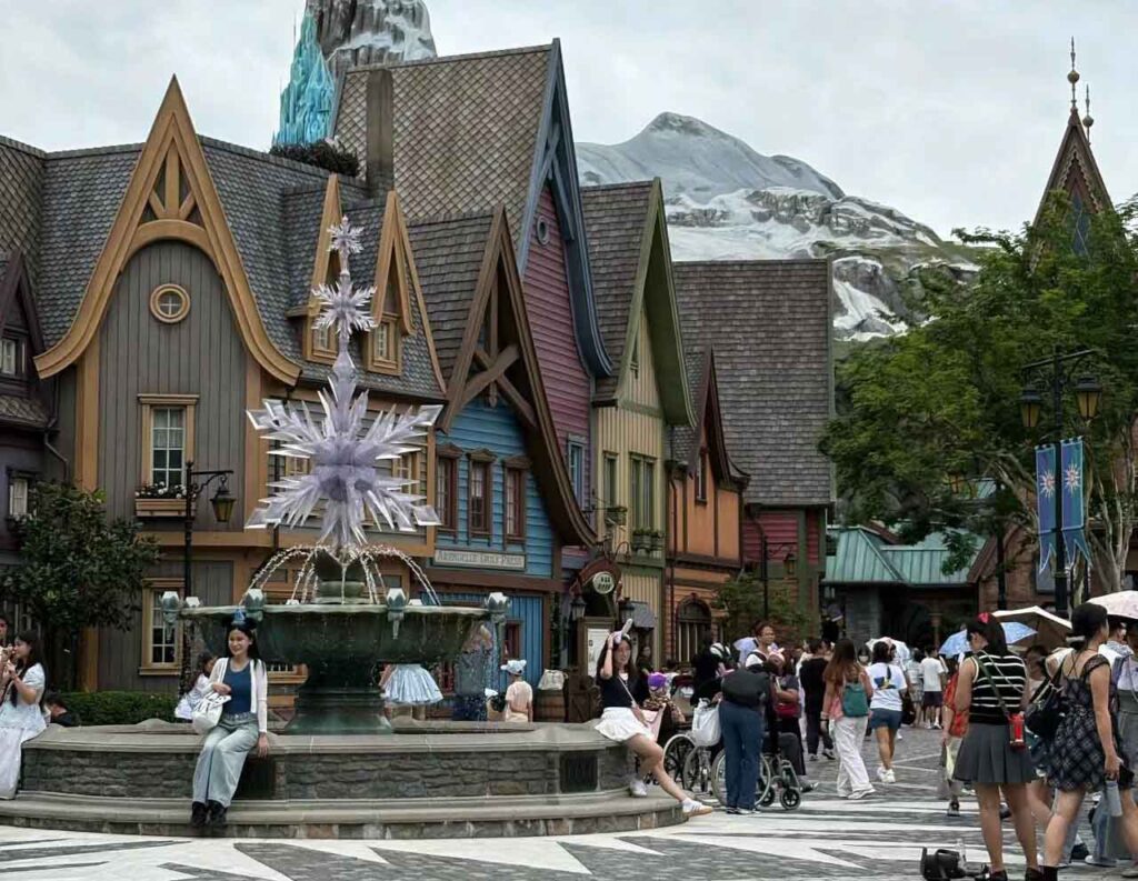 香港ディズニーランドのパーク内様子