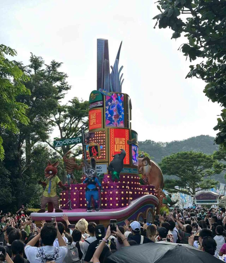 香港ディズニーランドのパーク内様子