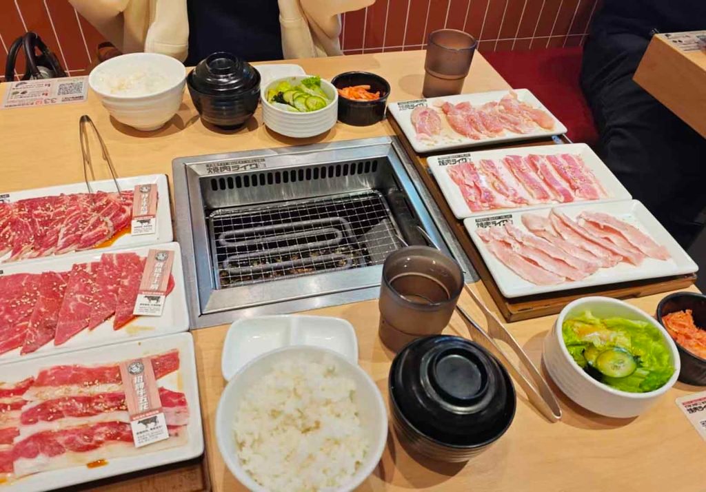 上海ディズニータウンの焼肉ライク：セットメニュー